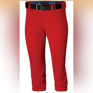 NWT Easton Girls Easton | Pro Elite Fastpitch Softball Pants Red Medium